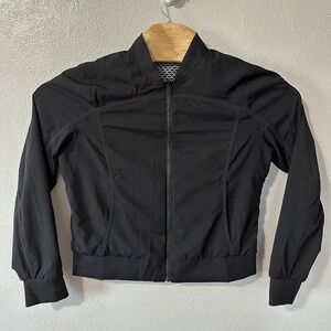 Lululemon Reversible Bomb Around Jacket in Monochromic‎ Black Women's Size 8